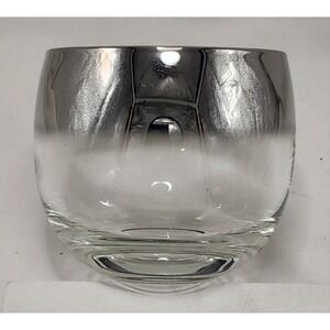 Dorothy Thorpe Style Silver Fade Roly Poly Glasses MCM Style SET of 8